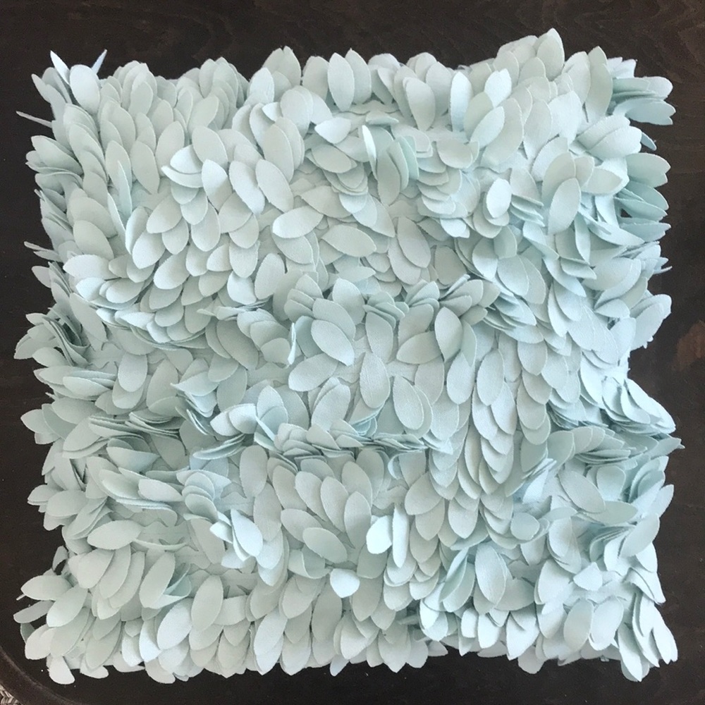 Turquoise throw pillow
